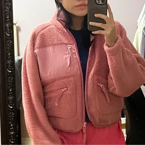 BDG Pink Cropped Fleece